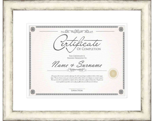 Silver Frame for Certificates & Diplomas