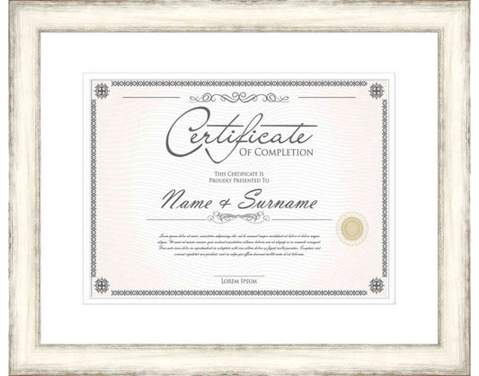 Silver Frame for Certificates & Diplomas