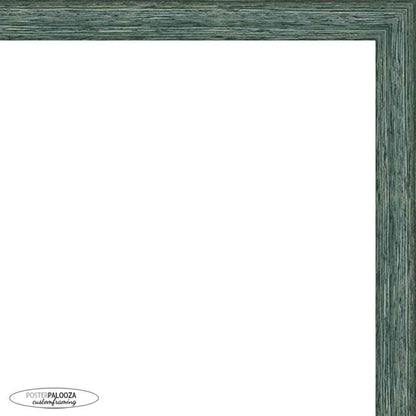 Distressed Blue Shadow Box Frame With Royal Blue Acid-Free Suede Backing