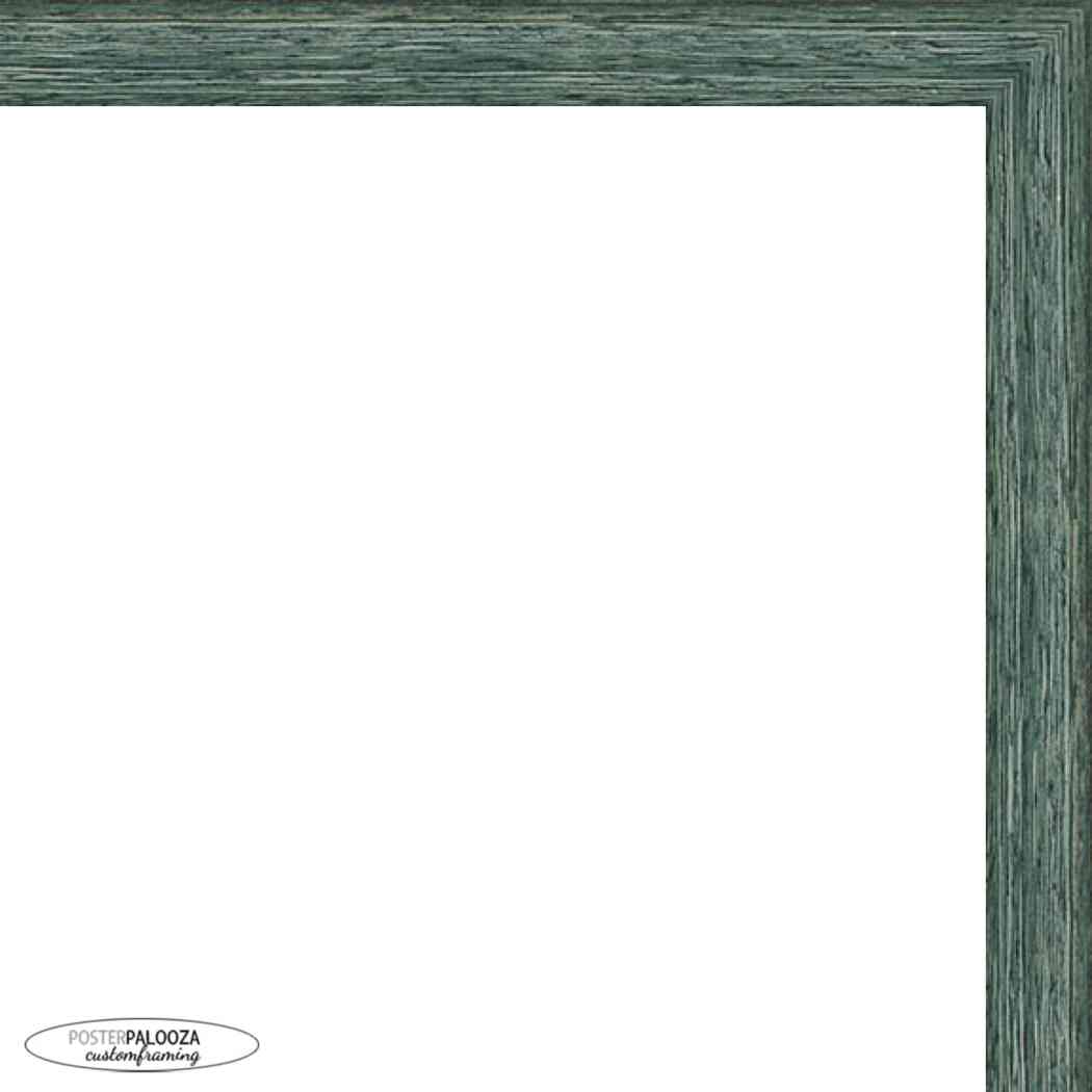 Distressed Blue Shadow Box Frame With White Acid-Free Suede Backing