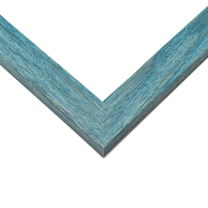 Distressed/Aged Blue Wood Picture Frame | Gustav Blue
