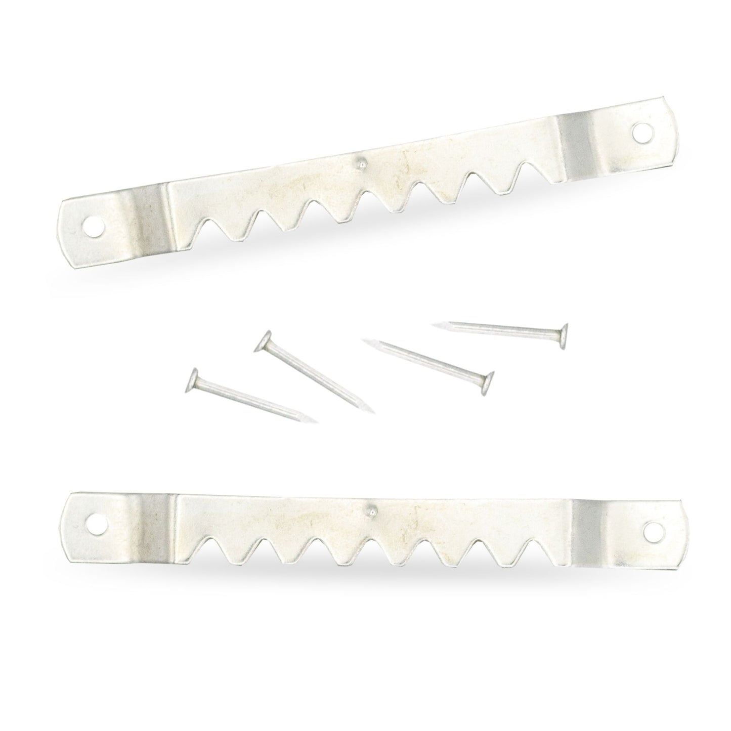 Small Silver Sawtooth Hangers