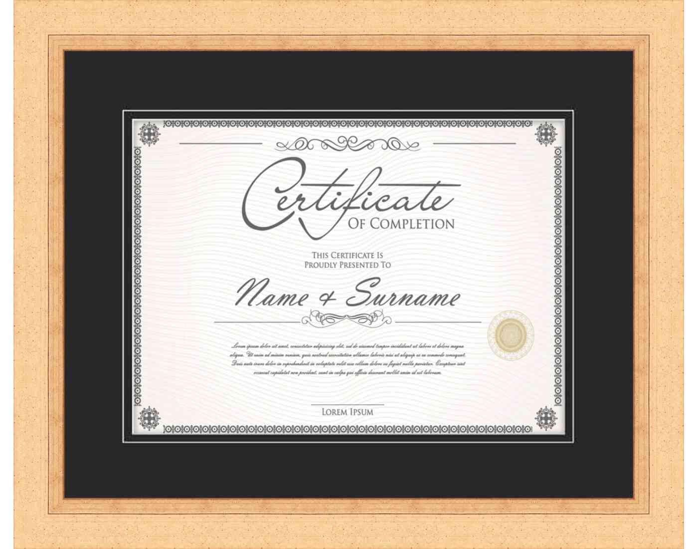 gold Frame for Certificates & Diplomas