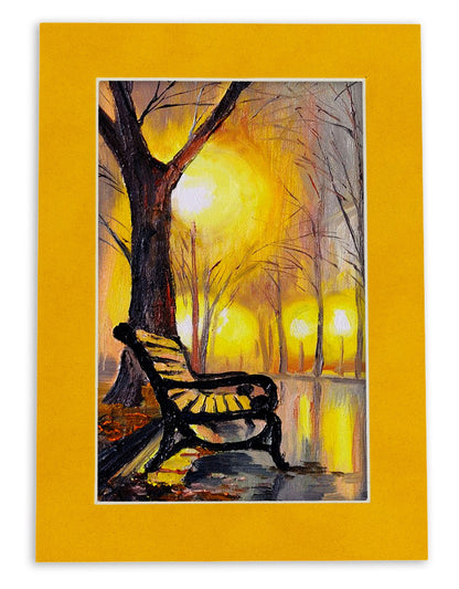 Pack of 10 Bright Yellow Precut Acid-Free Matboards