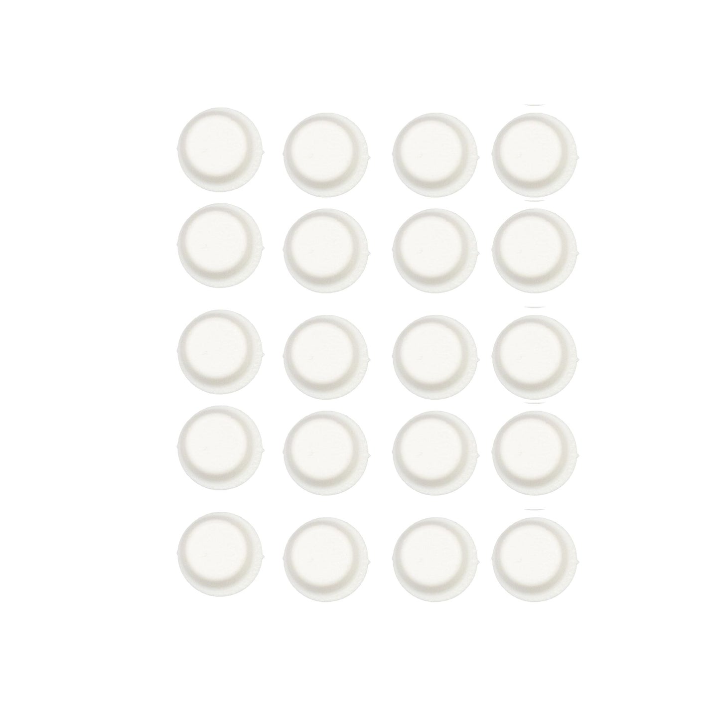 Self Stick White Silicone Protective Wall Bumpers