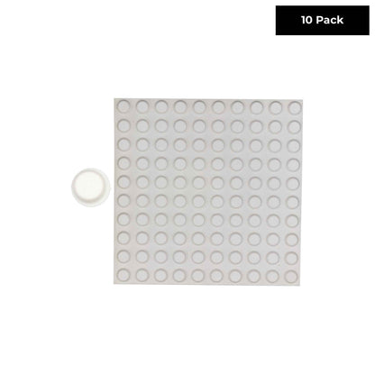 Self Stick White Silicone Protective Wall Bumpers