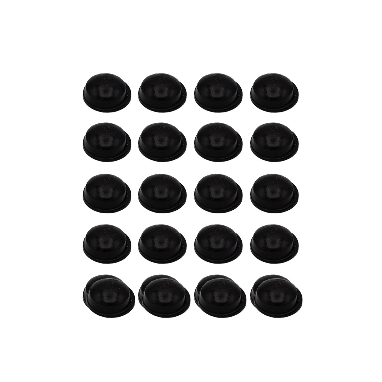 Self Stick Black Silicone Protective Wall Bumpers