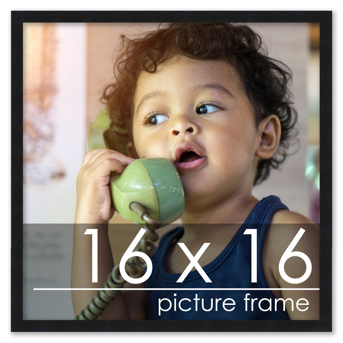Contemporary Black Wood Picture Frame
