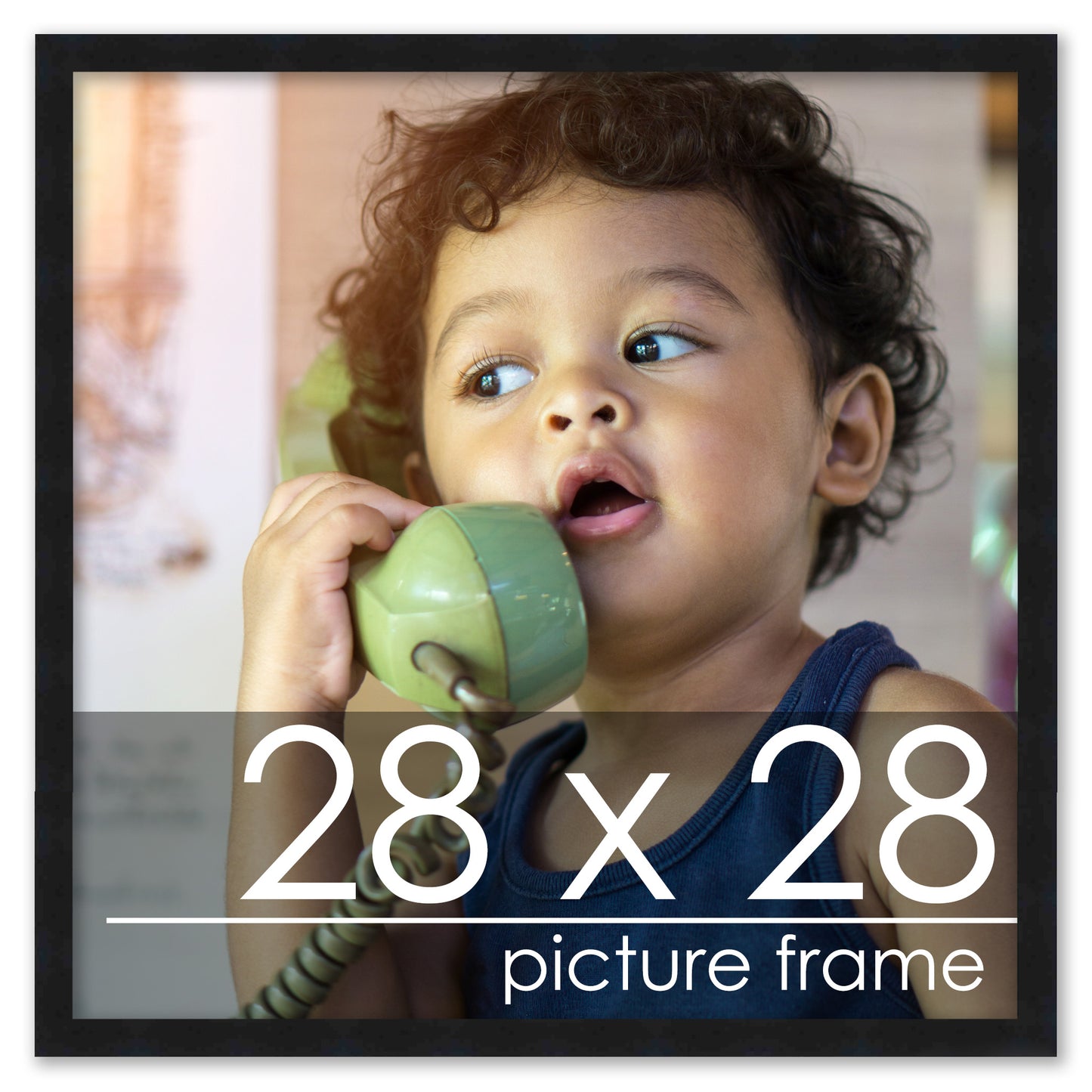 Contemporary Black Wood Picture Frame