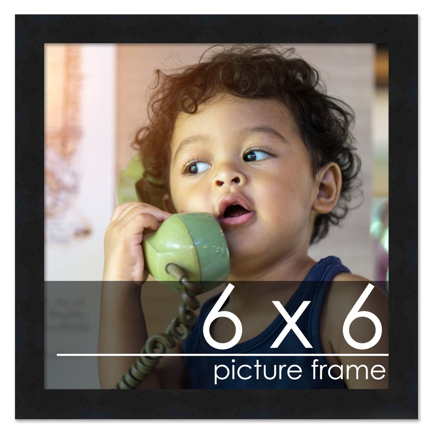 Contemporary Black Wood Picture Frame