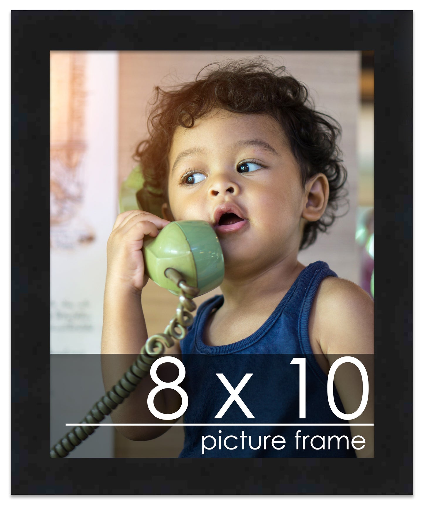 Contemporary Black Wood Picture Frame
