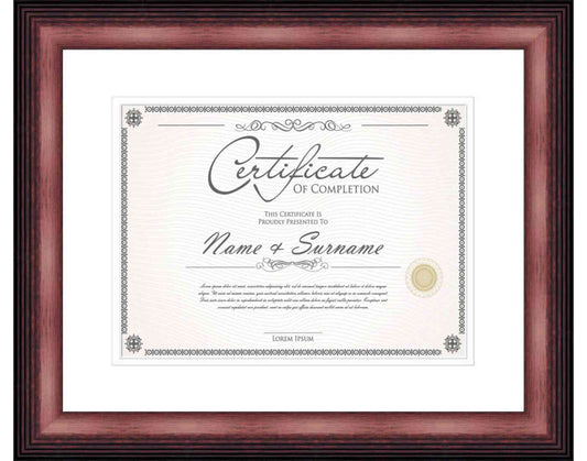 cherry Frame for Certificates & Diplomas