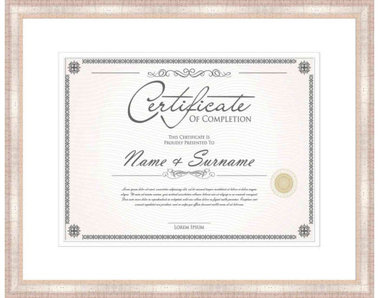 antique silver Frame for Certificates & Diplomas