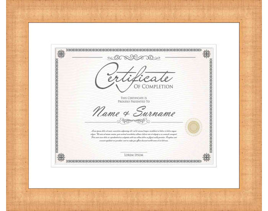 antique gold Frame for Certificates & Diplomas