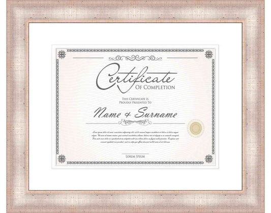 antique silver Frame for Certificates & Diplomas
