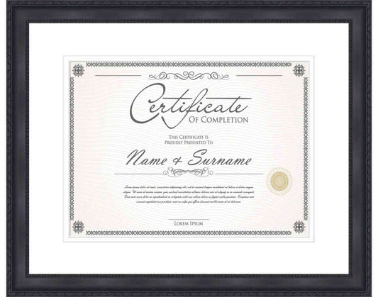 walnut Frame for Certificates & Diplomas