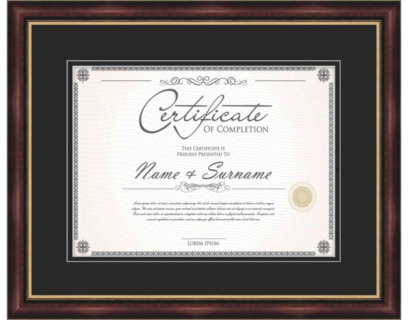 cherry Frame for Certificates & Diplomas
