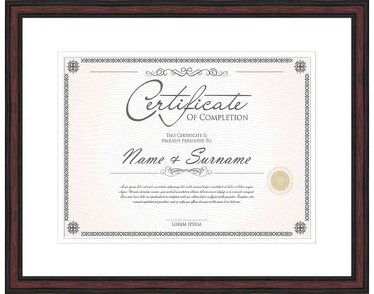 cherry Frame for Certificates & Diplomas