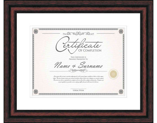 cherry Frame for Certificates & Diplomas