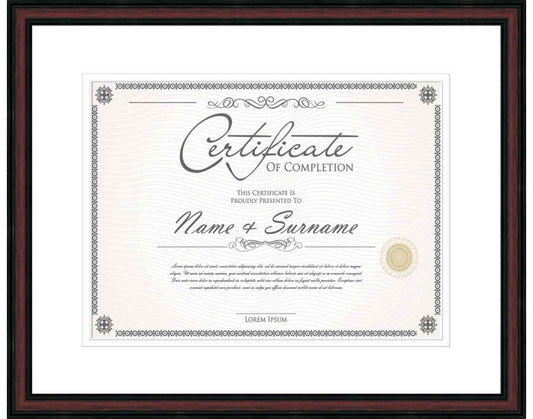cherry Frame for Certificates & Diplomas