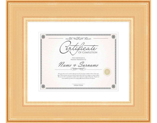 gold Frame for Certificates & Diplomas