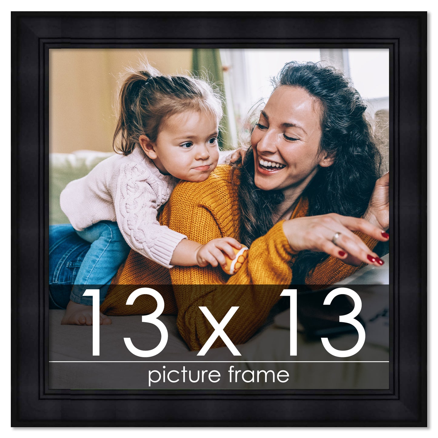 Contemporary Black Wood Picture Frame