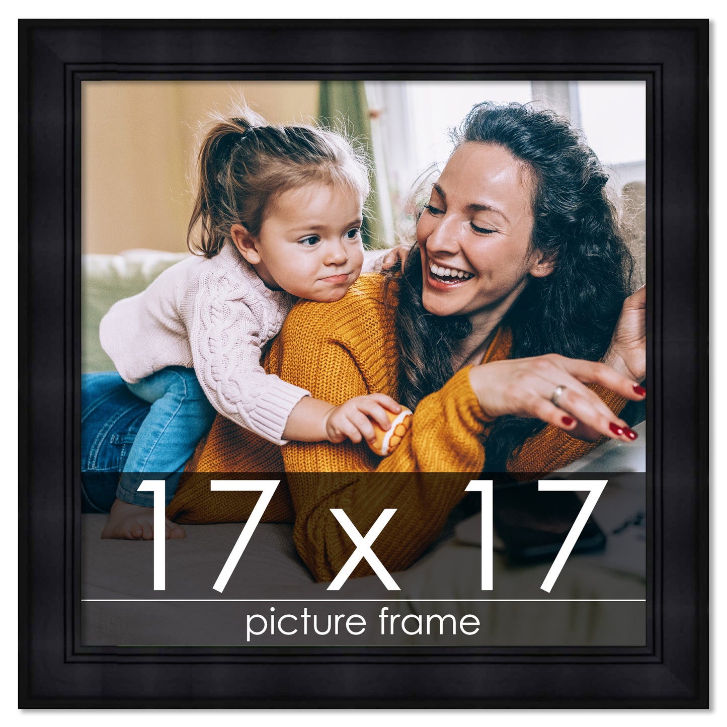 Contemporary Black Wood Picture Frame