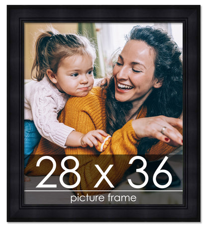 Contemporary Black Wood Picture Frame