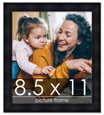 Contemporary Black Wood Picture Frame