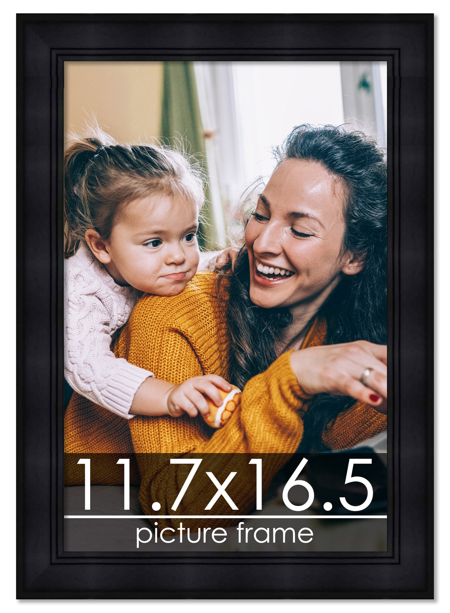 Contemporary Black Wood Picture Frame