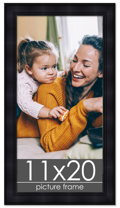 Contemporary Black Wood Picture Frame