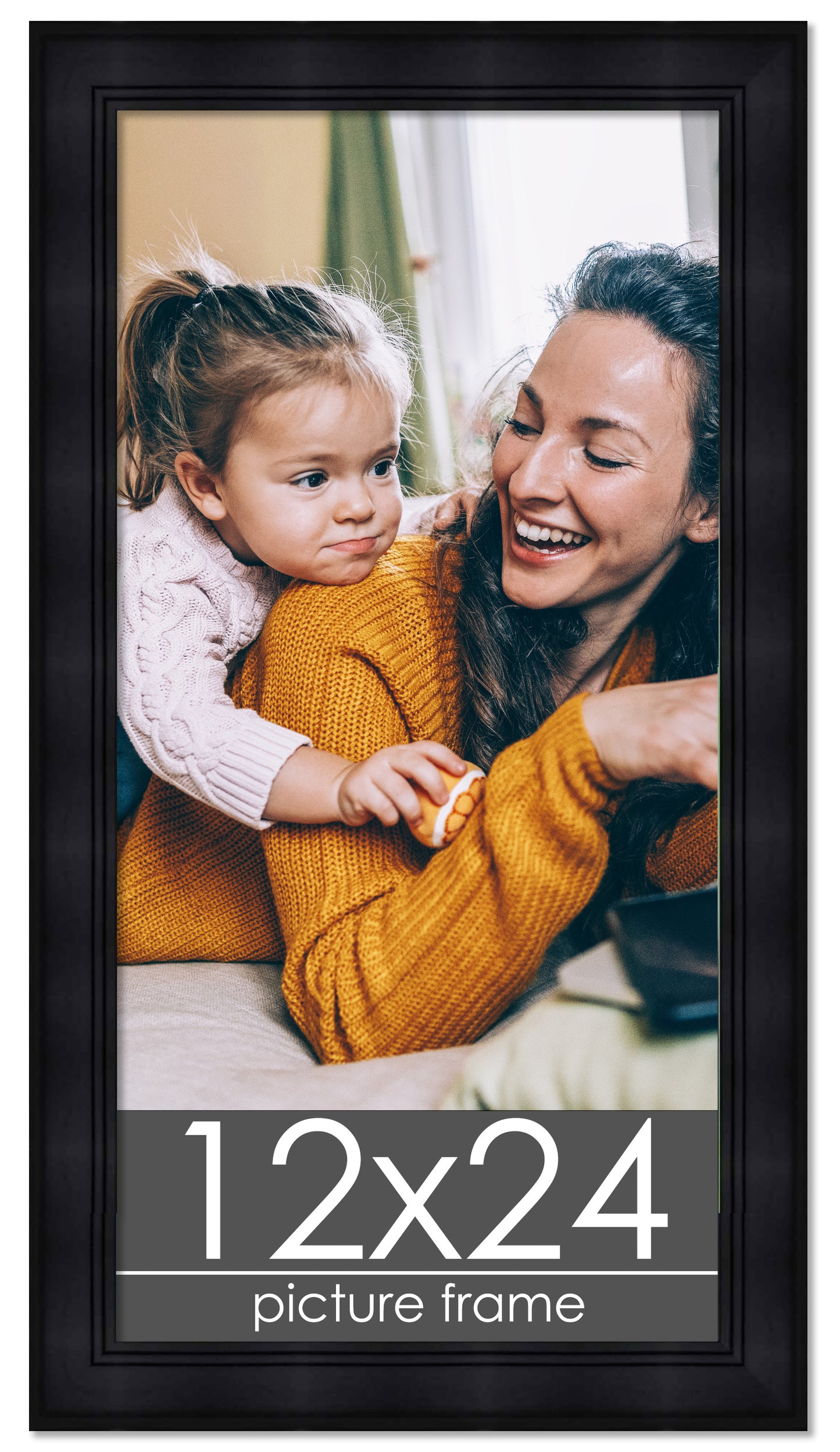 Contemporary Black Wood Picture Frame