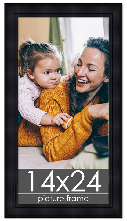 Contemporary Black Wood Picture Frame
