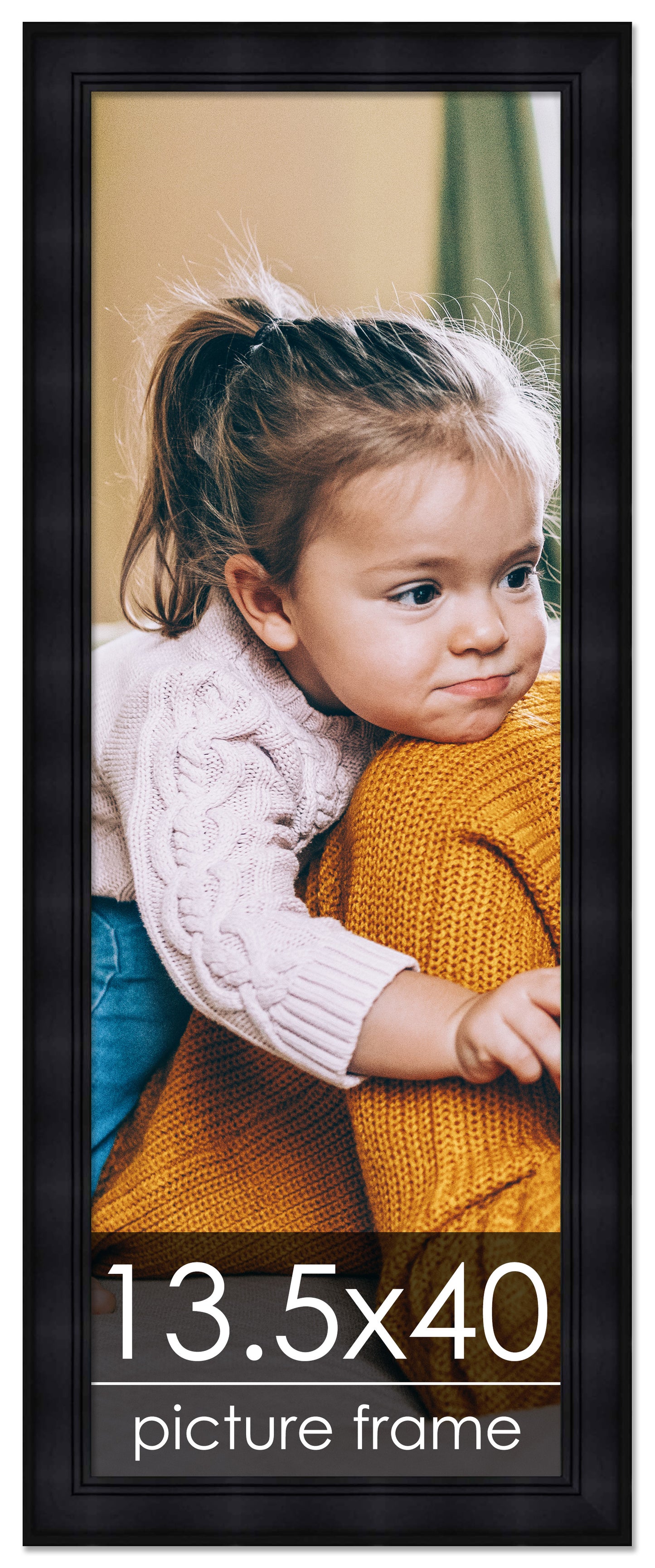 Contemporary Black Wood Picture Frame