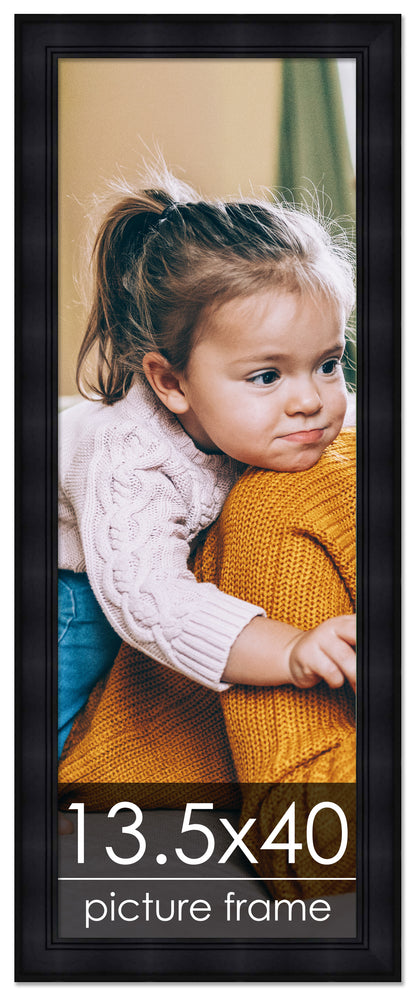 Contemporary Black Wood Picture Frame