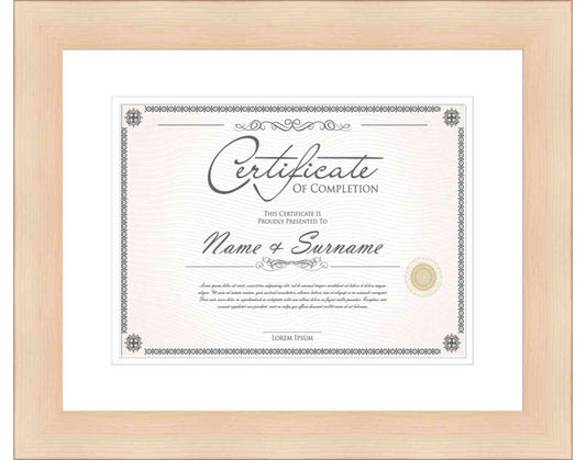 natural Frame for Certificates & Diplomas