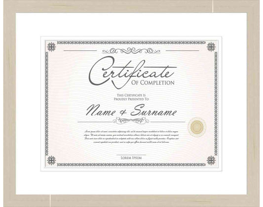 natural Frame for Certificates & Diplomas