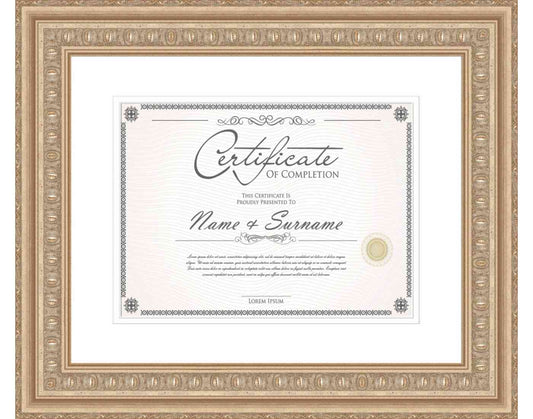 silver Frame for Certificates & Diplomas