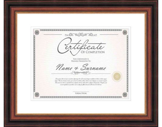 cherry Frame for Certificates & Diplomas