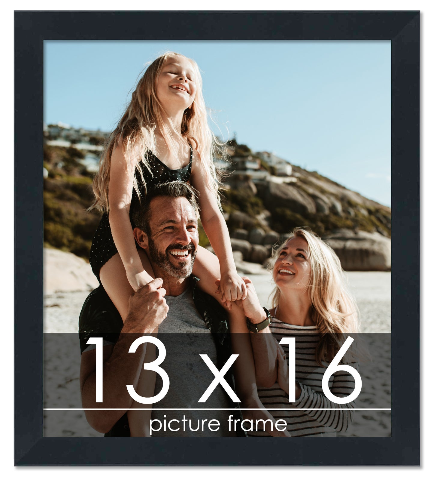 Contemporary Black Wood Picture Frame