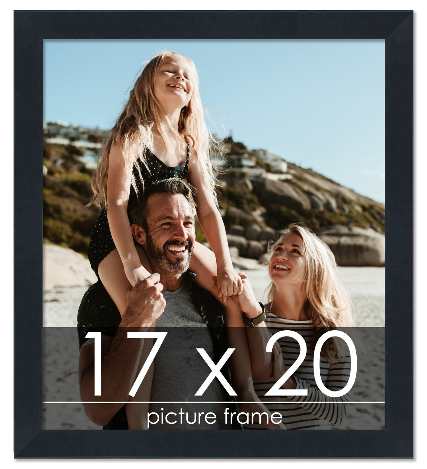 Contemporary Black Wood Picture Frame