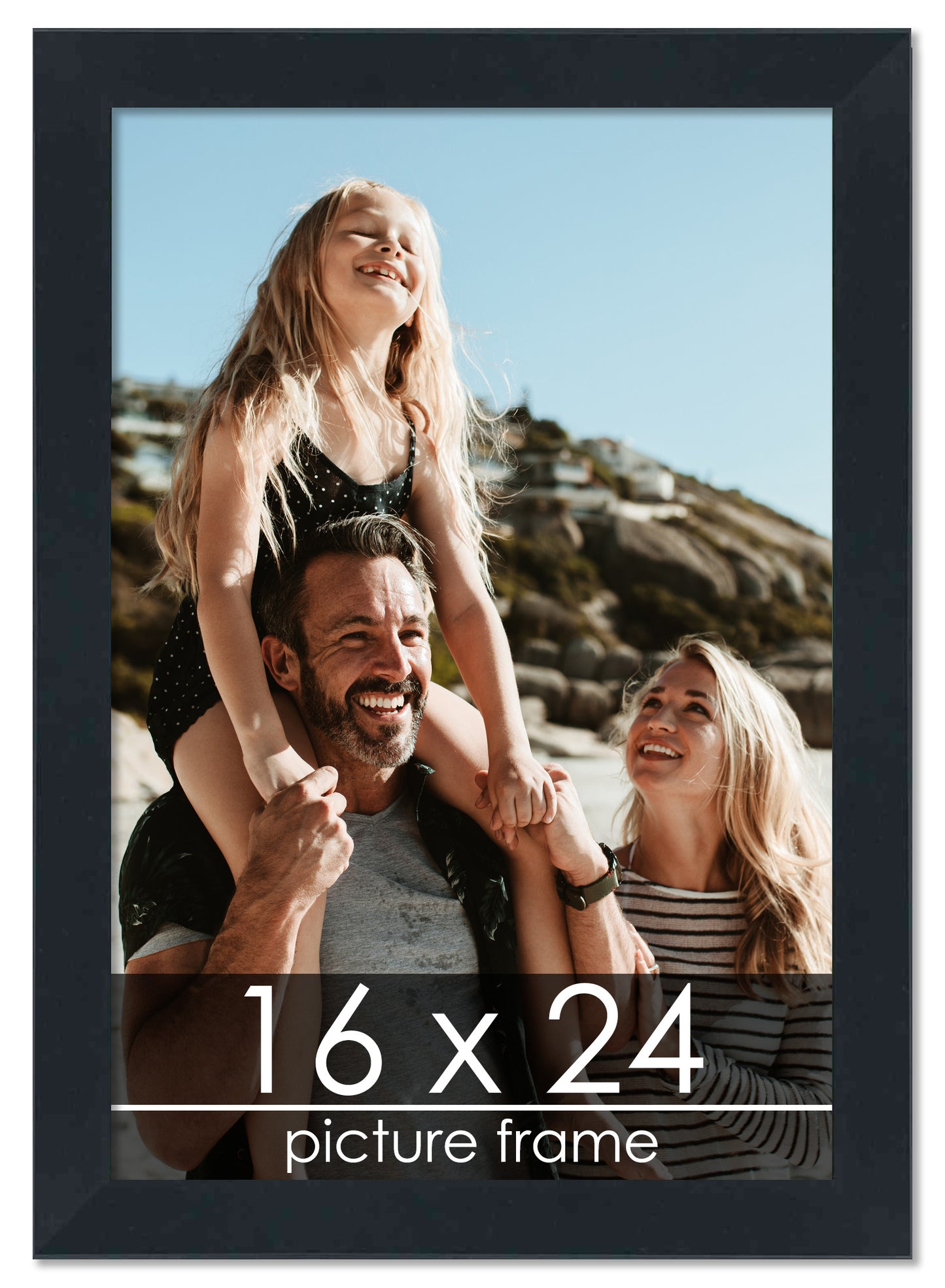 Contemporary Black Wood Picture Frame