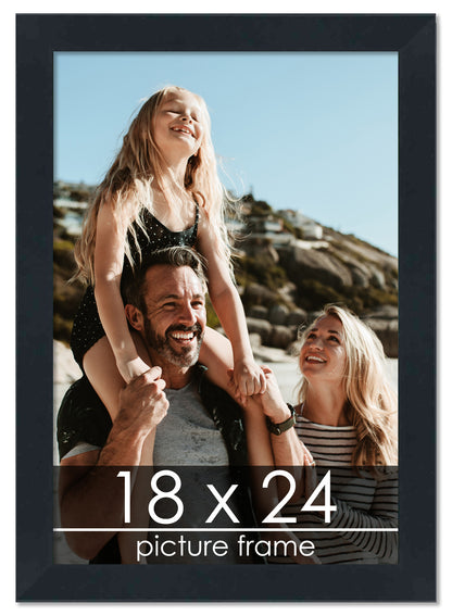 Contemporary Black Wood Picture Frame