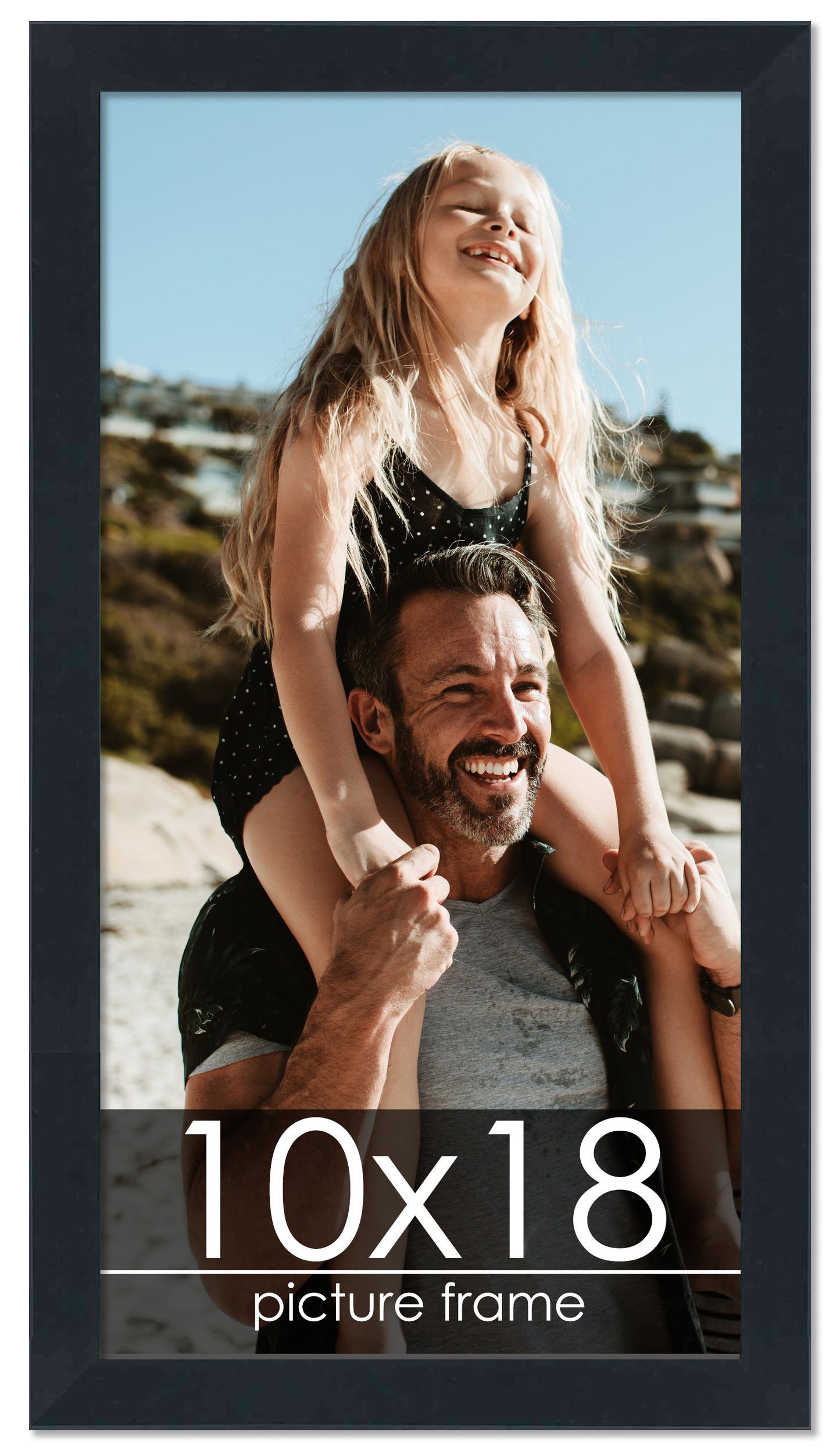 Contemporary Black Wood Picture Frame