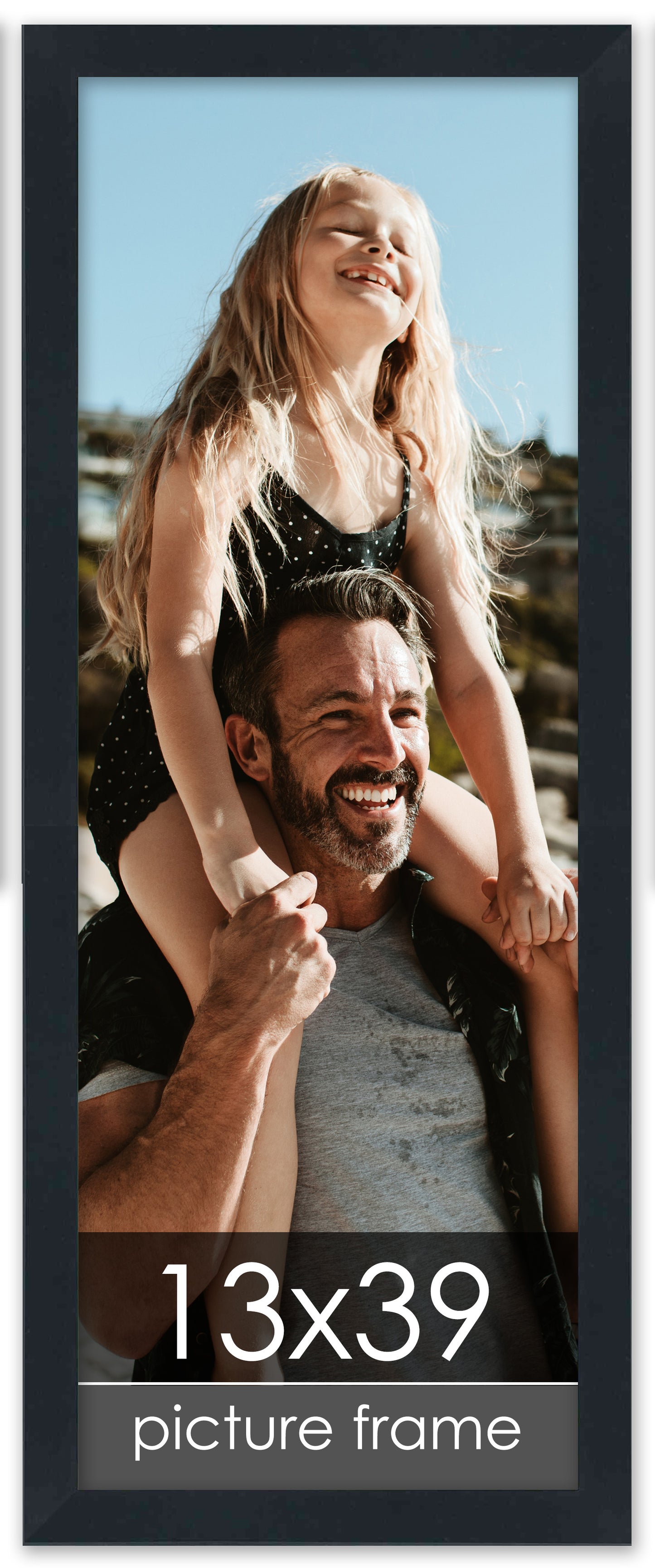 Contemporary Black Wood Picture Frame