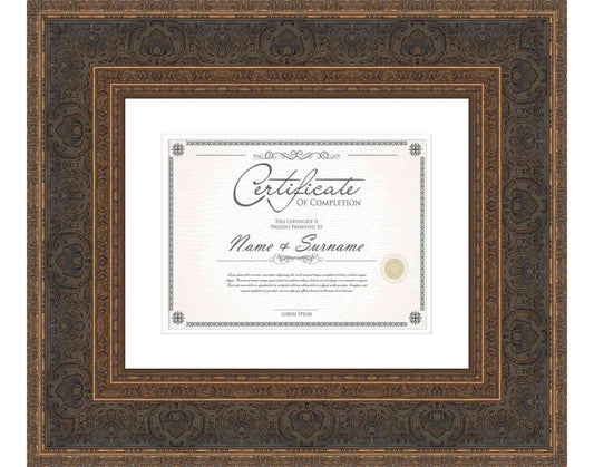gold Frame for Certificates & Diplomas