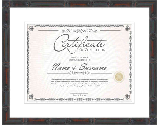 walnut Frame for Certificates & Diplomas
