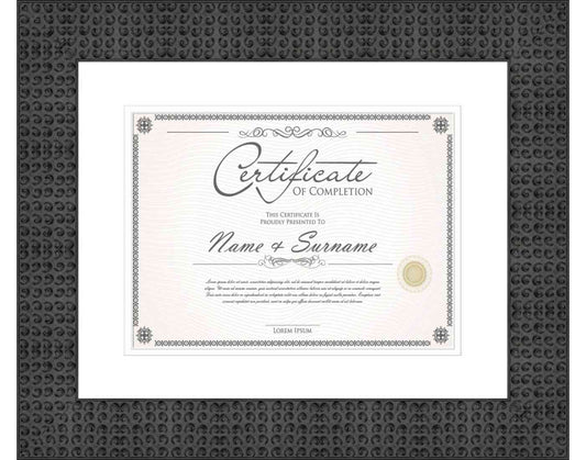 black Frame for Certificates & Diplomas
