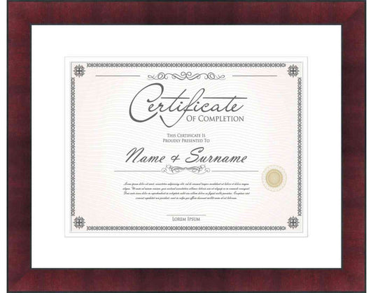 mahogany Frame for Certificates & Diplomas