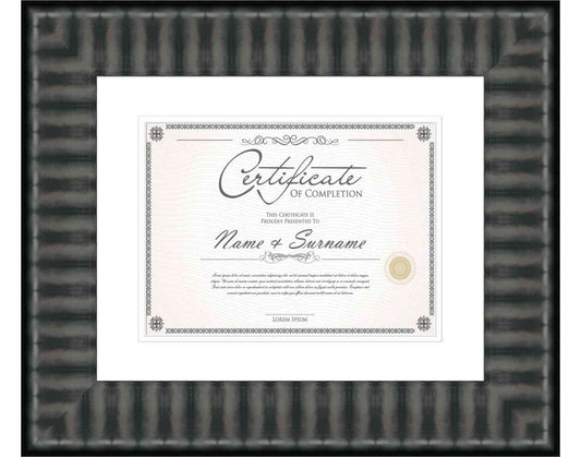 black Frame for Certificates & Diplomas